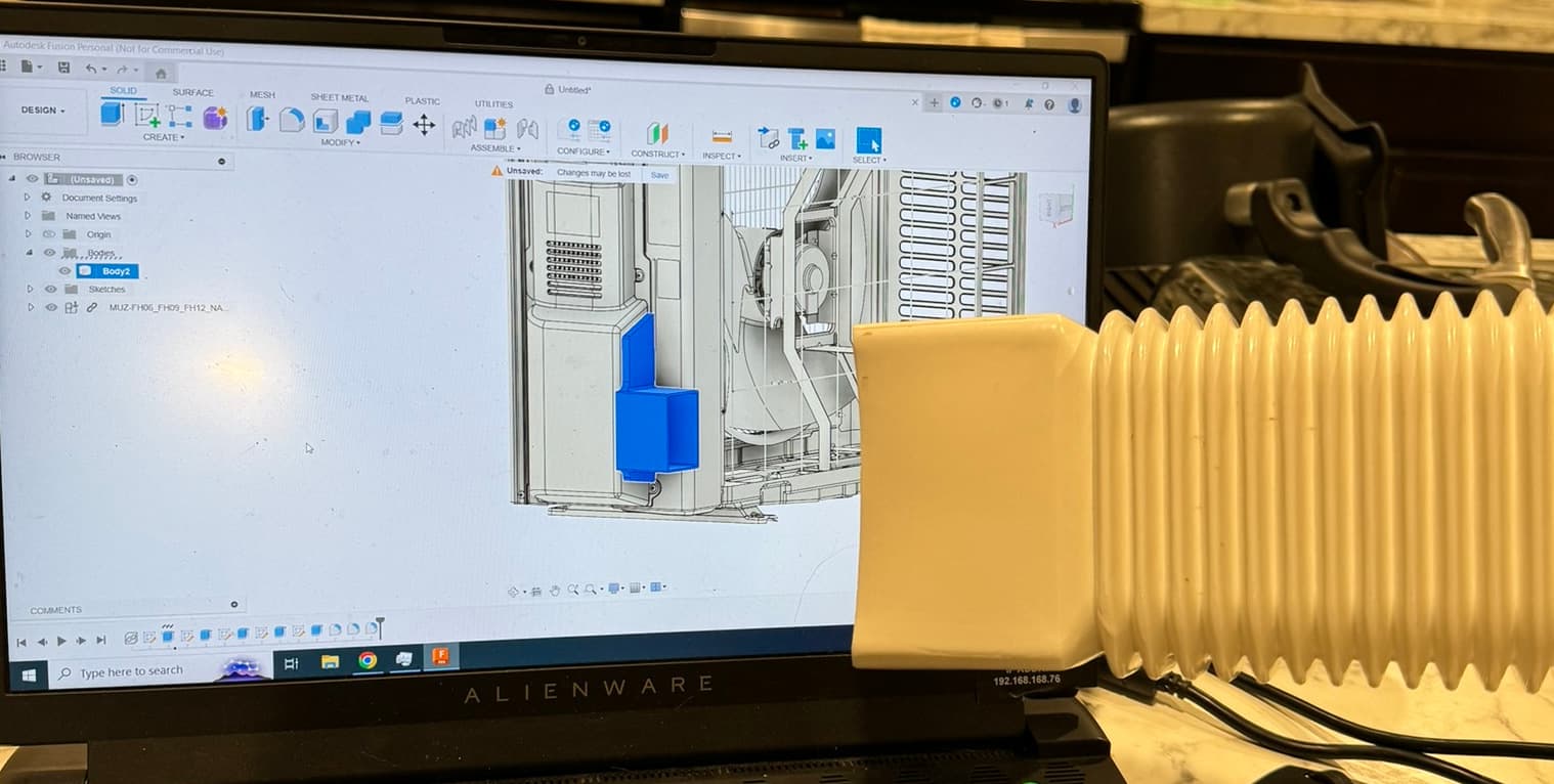 Lineset cover to condensor adapter