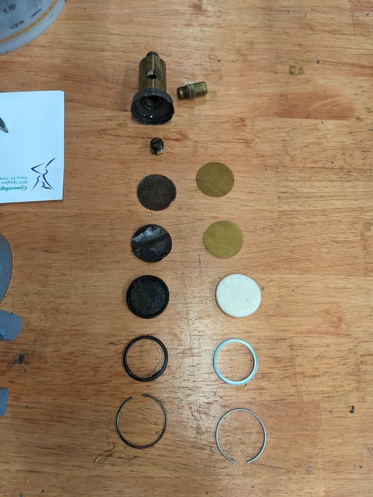 Monarch 10ee oil pump filter